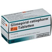 Glimepirid-ratiopharm 2mg Tabletten günstig im Preisvergleich