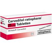 Carvedilol-ratiopharm 25 mg Tabletten günstig im Preisvergleich