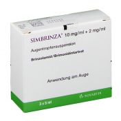 Simbrinza 10mg/ml + 2mg/ml Augentropfensuspension