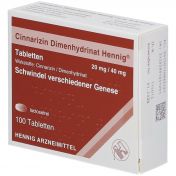 Cinnarizin Dimenhydrinat Hennig 20mg/40mg Tabl. günstig im Preisvergleich