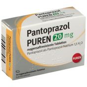 Pantoprazol PUREN 20 mg magensaftresist. Tabletten günstig im Preisvergleich