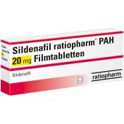 Sildenafil ratiopharm PAH 20 mg Filmtabletten günstig im Preisvergleich