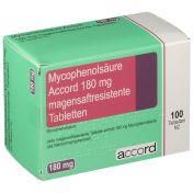 Mycophenolsäure Accord 180 mg magensaftres. Tabl. günstig im Preisvergleich