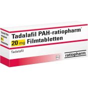 Tadalafil PAH-ratiopharm 20 mg Filmtabletten günstig im Preisvergleich