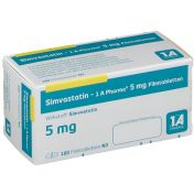 Simvastatin-1A Pharma 5mg Filmtabletten günstig im Preisvergleich