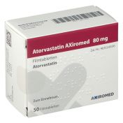Atorvastatin AXiromed 80 mg Filmtabletten günstig im Preisvergleich