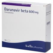 Darunavir beta 600 mg Filmtabletten günstig im Preisvergleich
