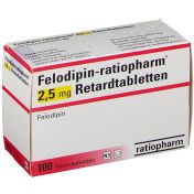 Felodipin-ratiopharm 2.5mg Retardtabletten günstig im Preisvergleich