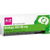 Ginkgo AbZ 80 mg Filmtabletten günstig im Preisvergleich