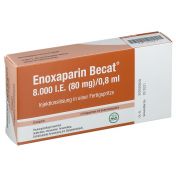 Enoxaparin Becat 8000 IE (80 mg)/0.8 ml