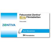 Febuxostat Zentiva 80 mg Filmtabletten
