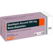 Quetiapin Accord 300 mg Retardtabletten günstig im Preisvergleich