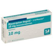 Rizatriptan lingual - 1 A Pharma 10 mg Schmelztab. günstig im Preisvergleich