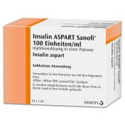 Insulin aspart Sanofi 100 E/ml ILO i.e.Patrone
