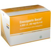 Enoxaparin Becat 4000 IE (40 mg)/0.4 ml günstig im Preisvergleich
