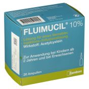 Fluimucil 10% Lösung für einen Vernebler ILL günstig im Preisvergleich