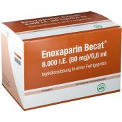 Enoxaparin Becat 8.000 IE (100mg/1ml) günstig im Preisvergleich