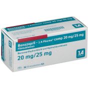 Benazepril-1 A Pharma comp 20/25mg Filmtabletten günstig im Preisvergleich