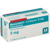 Benazepril-1 A Pharma 5mg Filmtabletten günstig im Preisvergleich