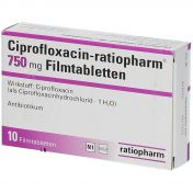 Ciprofloxacin-ratiopharm 750mg Filmtabletten