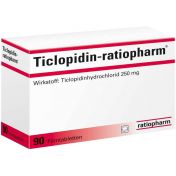 Ticlopidin-ratiopharm 250mg Filmtabletten günstig im Preisvergleich
