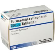 Furosemid-ratiopharm 250mg Tabletten günstig im Preisvergleich