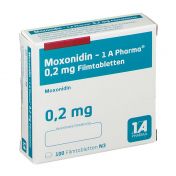 Moxonidin - 1 A Pharma 0.2mg Filmtabletten günstig im Preisvergleich