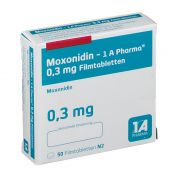 Moxonidin - 1 A Pharma 0.3mg Filmtabletten günstig im Preisvergleich