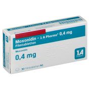 Moxonidin - 1 A Pharma 0.4mg Filmtabletten