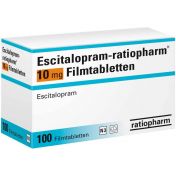 Escitalopram-ratiopharm 10 mg Filmtabletten günstig im Preisvergleich