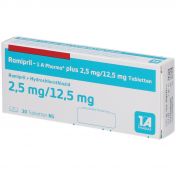 Ramipril - 1A-Pharma Plus 2.5mg/12.5mg Tabletten günstig im Preisvergleich
