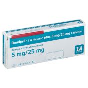 Ramipril - 1A-Pharma Plus 5mg/25mg Tabletten