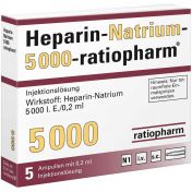 HEPARIN NATRIUM 5000 RATIO günstig im Preisvergleich