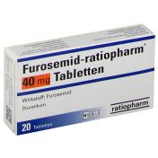 Furosemid-ratiopharm 40mg Tabletten günstig im Preisvergleich