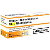 Domperidon-ratiopharm 10mg Filmtabletten günstig im Preisvergleich