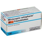 Mirtazapin-ratiopharm 30mg Filmtabletten günstig im Preisvergleich