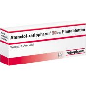 Atenolol-ratiopharm 50mg Filmtabletten günstig im Preisvergleich