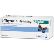 L-Thyroxin 75 Henning Tabl. plus günstig im Preisvergleich