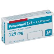 Furosemid 125 - 1A Pharma günstig im Preisvergleich
