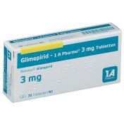 Glimepirid - 1 A Pharma 3 mg Tabletten günstig im Preisvergleich