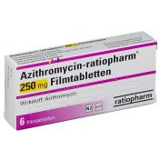 Azithromycin-ratiopharm 250mg Filmtabletten
