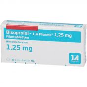 Bisoprolol 1A Pharm 1.25mg günstig im Preisvergleich