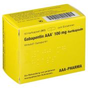 Gabapentin AAA 100mg Hartkapseln günstig im Preisvergleich