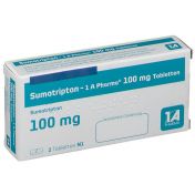 Sumatriptan - 1 A Pharma 100mg Tabletten günstig im Preisvergleich