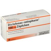 Diclofenac-ratiopharm 100mg Zäpfchen