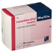 Losartan-Kalium HCTad 100/12.5mg Filmtabletten günstig im Preisvergleich