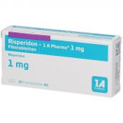 Risperidon - 1 A Pharma 1mg Filmtabletten günstig im Preisvergleich