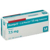 Ramipril - 1A-Pharma 7.5 mg Tabletten günstig im Preisvergleich