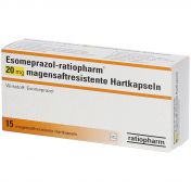 Esomeprazol-ratiopharm 20mg magensaftrest Hartkaps