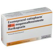 Esomeprazol-ratiopharm 40mg magensaftrest Hartkaps